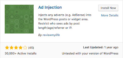 ad injection plugin