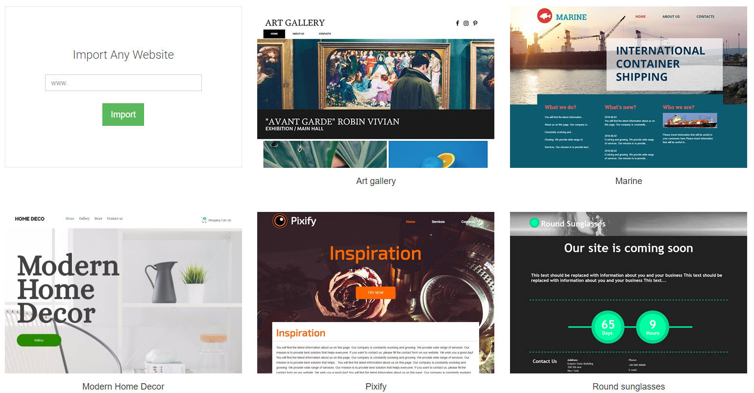 website create